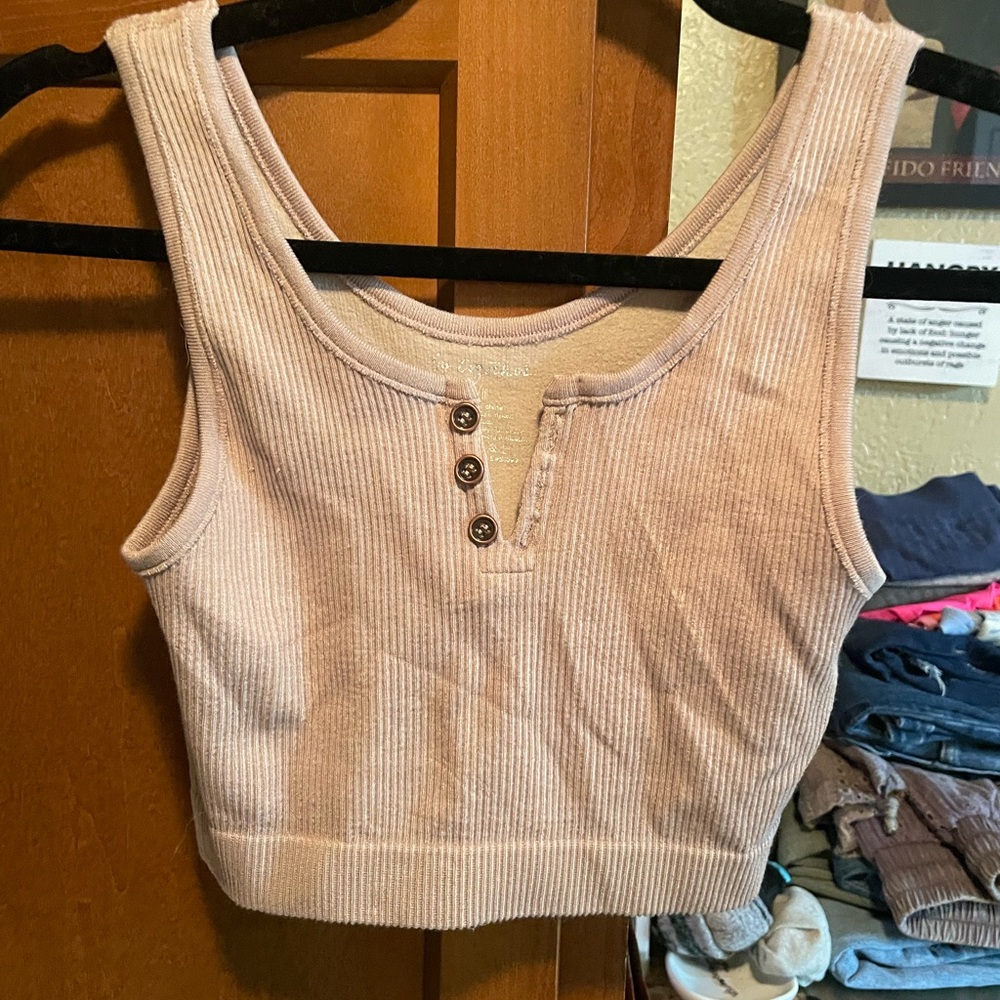 Together Ribbed Tank Top - Light Pink